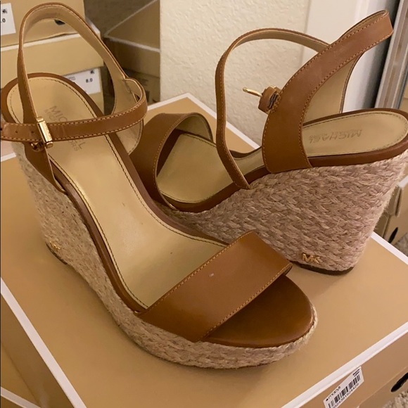 michael kors jill wedge acorn